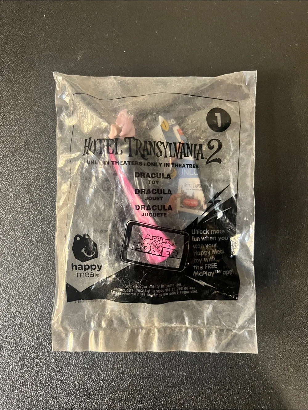 McDonald's Happy Meal Hotel Transylvania 2 Dracula Toy #1 (2015) SEALED